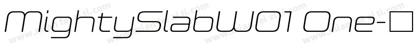 MightySlabW01 One字体转换